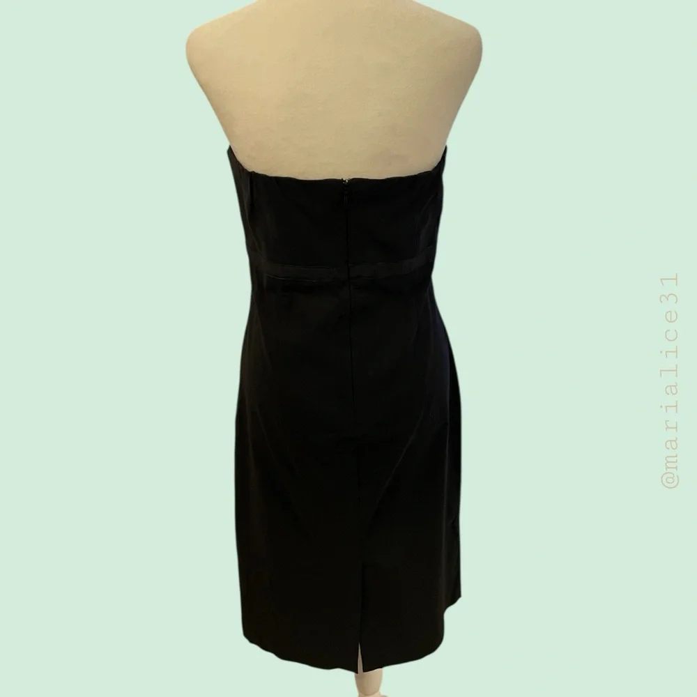 Express Stretch Strapless Dress. Black. Size 10. EUC. Measurements in pictures. - Picture 3 of 13